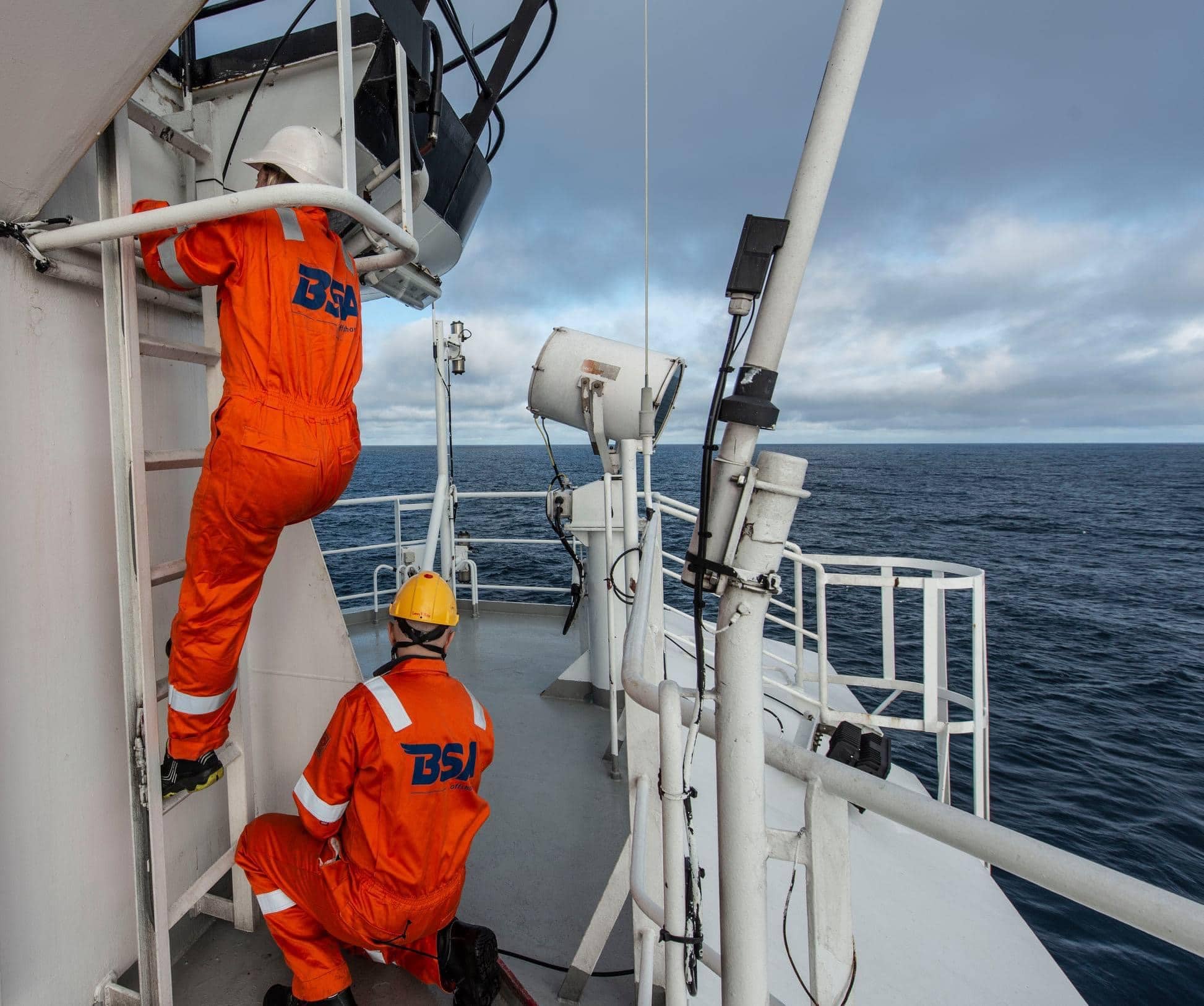 BSA workers on deck offshore 